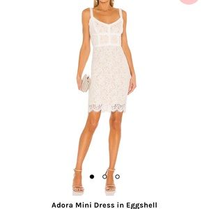 Heartloom Adora Mini Dress in Eggshell